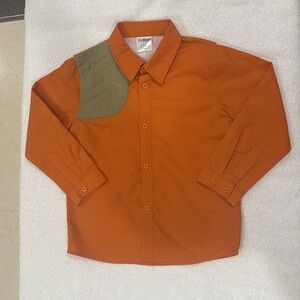 Blue Quail - Boys Orange Long Sleeve Button Up - Size: 4T